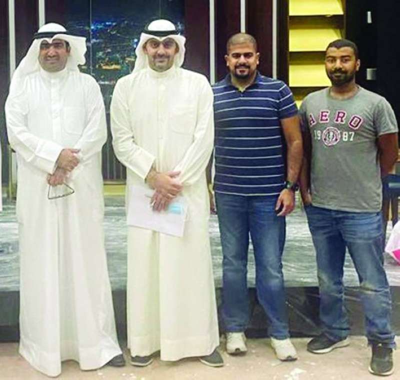 خالد الروضان وابراهيم الفيلكاوي وطاقم العمل