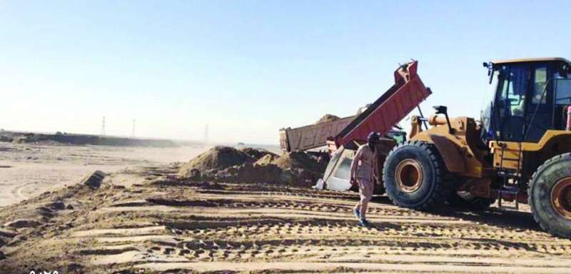 جانب من أعمال المشروع
