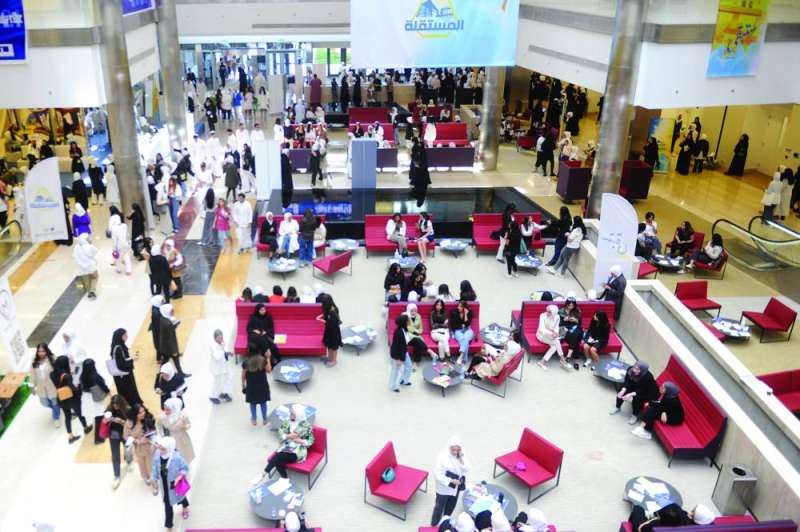 
أجواء انتخابية في كلية العلوم الادارية 	(تصوير سعود سالم)
