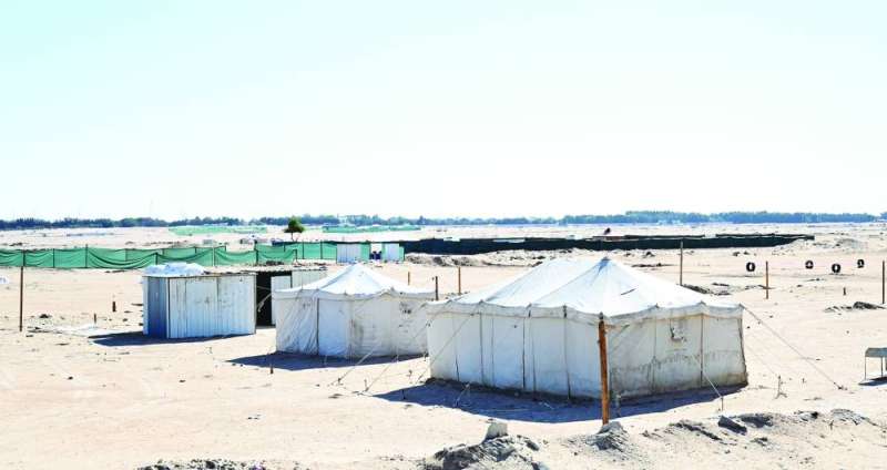 
المخيمات تستقبل روادها الاثنين المقبل	 (تصوير نايف العقلة)
