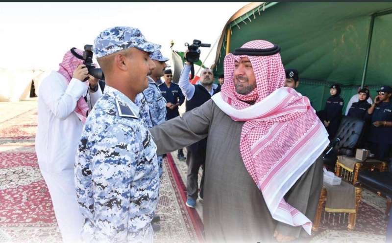 ثامر العلي يشهد طابور المسير للطلبة الضباط الدفعة 30 اختصاص والدفعة 47
 