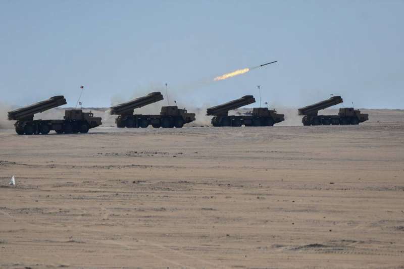 القوات المشاركة اثناء التدريب	