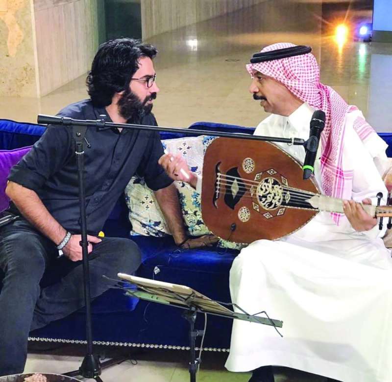 مع الفنان عبادي الجوهر