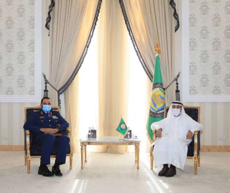 الحجرف مستقبلا العميد الركن طيار سالم الشامسي