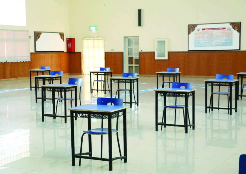 إحدى قاعات الاختبارات