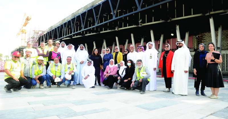 فريق العمل في مشروع حديقة الشهيد 