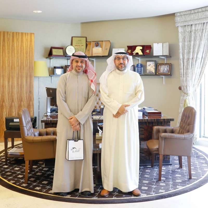 الشاهين يستقبل المخرج والمنتج محمد سامي العنزي 
 