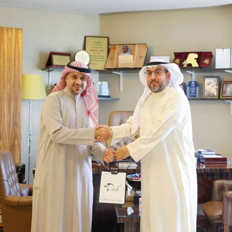 الشاهين يستقبل المخرج والمنتج محمد سامي العنزي 
 