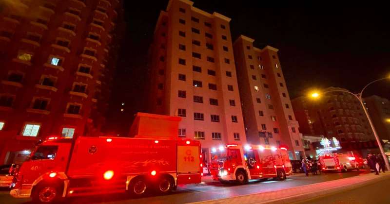 Evacuation of a building in Salmiya due to a fire on the seventh floor..No injuries