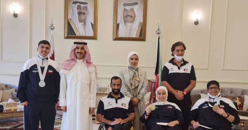 The Kuwaiti ambassador to Bahrain praises the achievements of the table tennis players in the Asian Paralympic Games