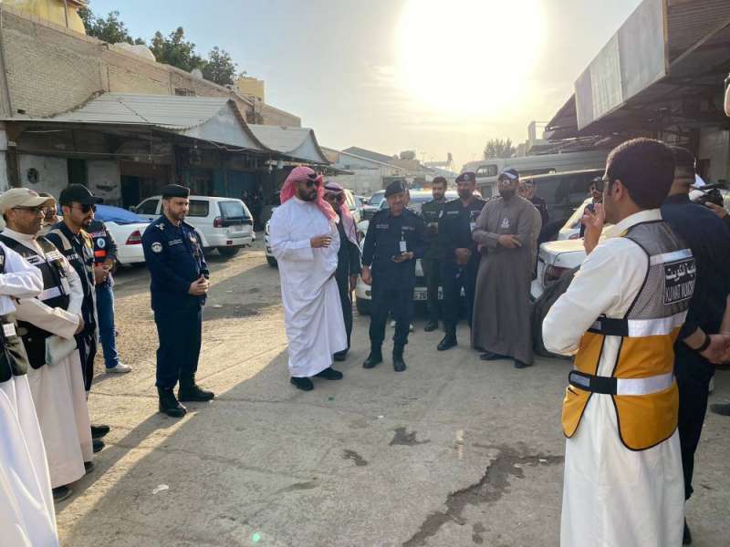 جانب من الحملة المشتركة على الشويخ الصناعية