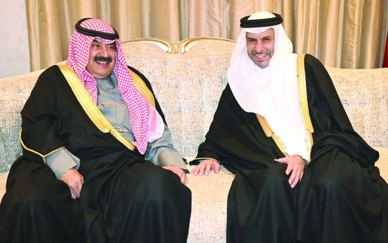 خالد الجارالله والسفير القطري
