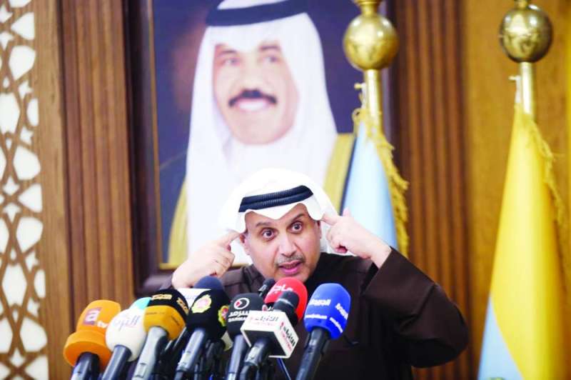 حمد جابر العلي في المؤتمر الصحافي