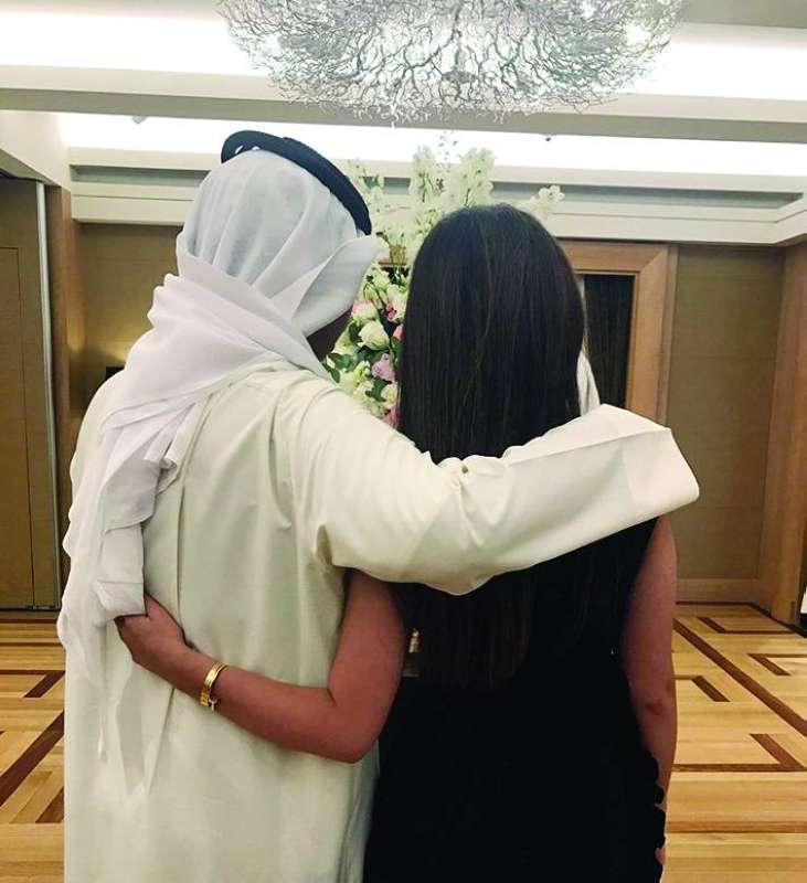 
الصورة التي نشرتها ابنته على حسابها
