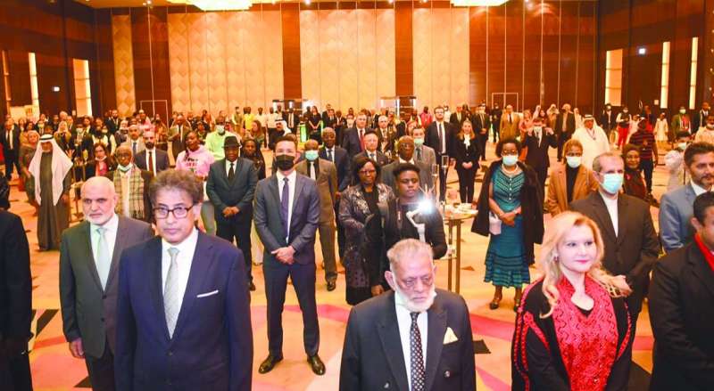 جانب من الحضور الديبلوماسي في حفل السفارة الكينية بعيد استقلال بلادها