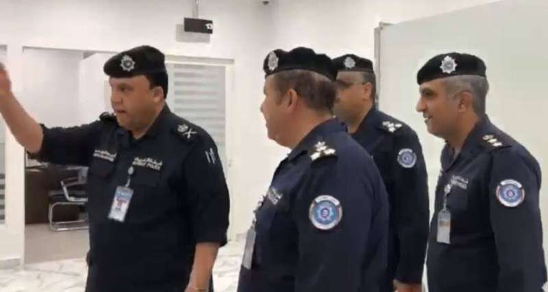 اللواء البرجس خلال افتتاح المركز