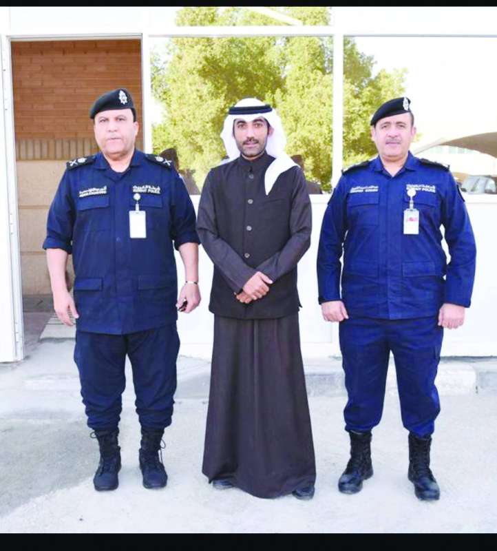 البرجس وشعبان والزميل نايف كريم