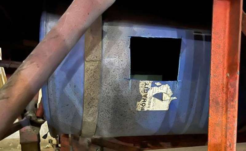 خزان مياه الشاحنة