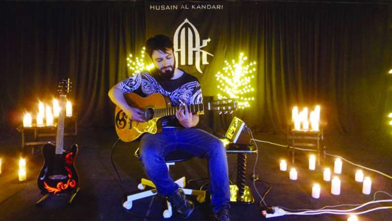 حسين الكندري خلال الحفل
