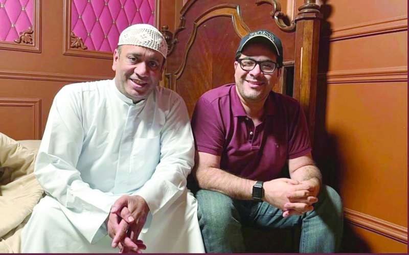 بهبهاني مع العونان في «المسلسل»
