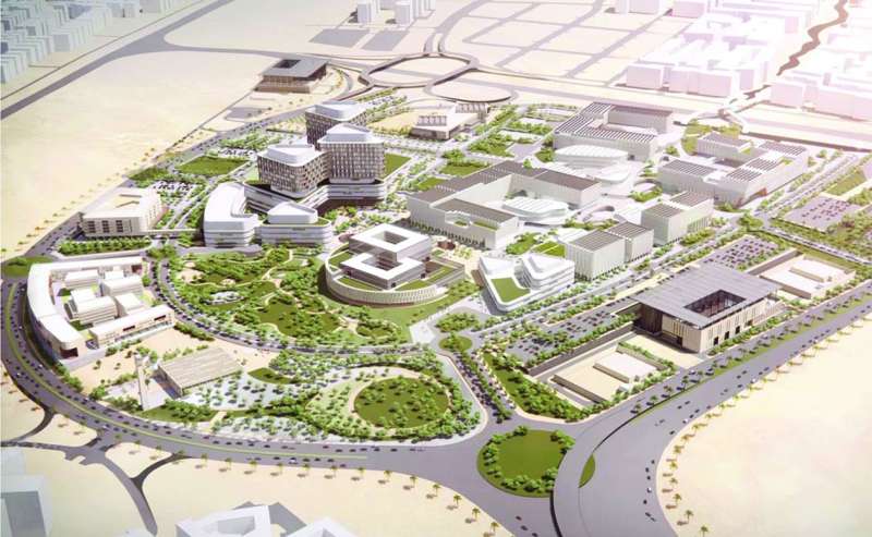 صورة توضيحية لمخطط المدينة الطبية
