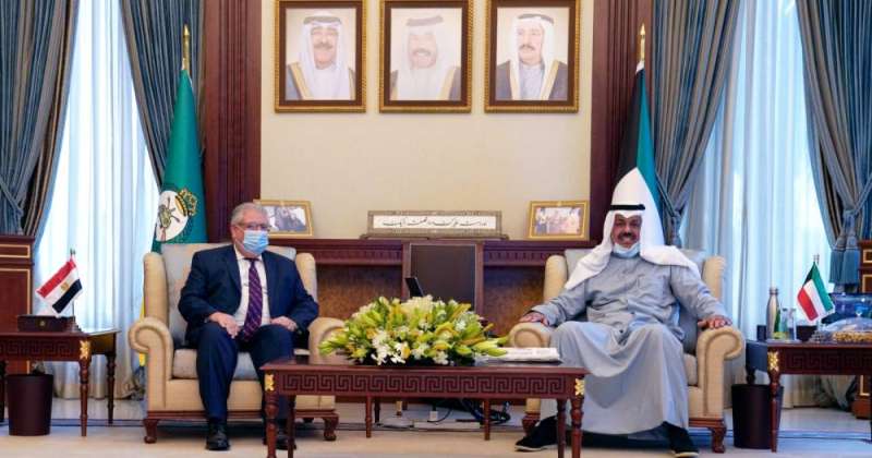 Al-Nawaf receives the Egyptian ambassador at the head of a security delegation
