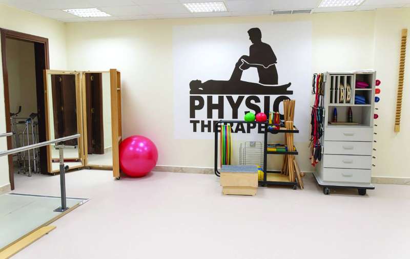 جانب من قسم العلاج الطبيعي
