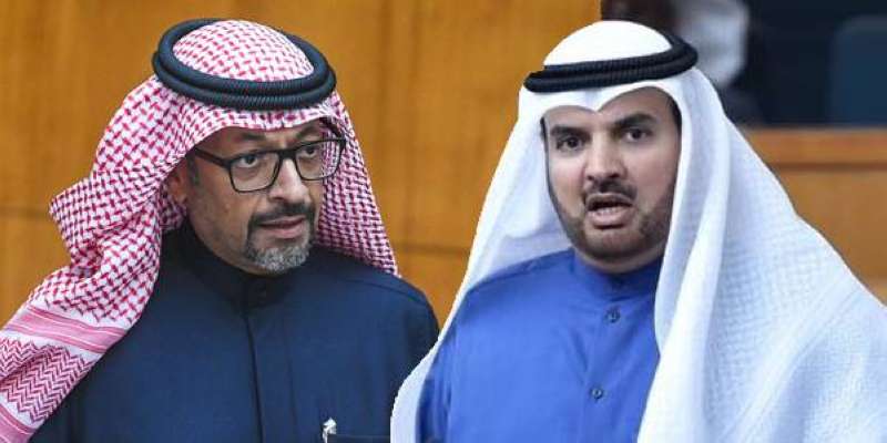 النائب حمدان العازمي والوزير خليفة حمادة