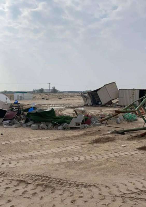 وقع المخيمات التي أزالها الأمن العام