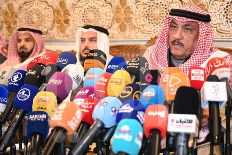 النائب السابق مسلم البراك أثناء كلمته