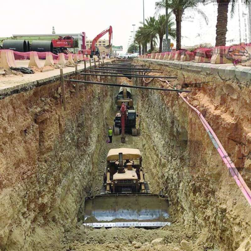 صورة من السعودية لأحد مشاريع الأنفاق العميقة
