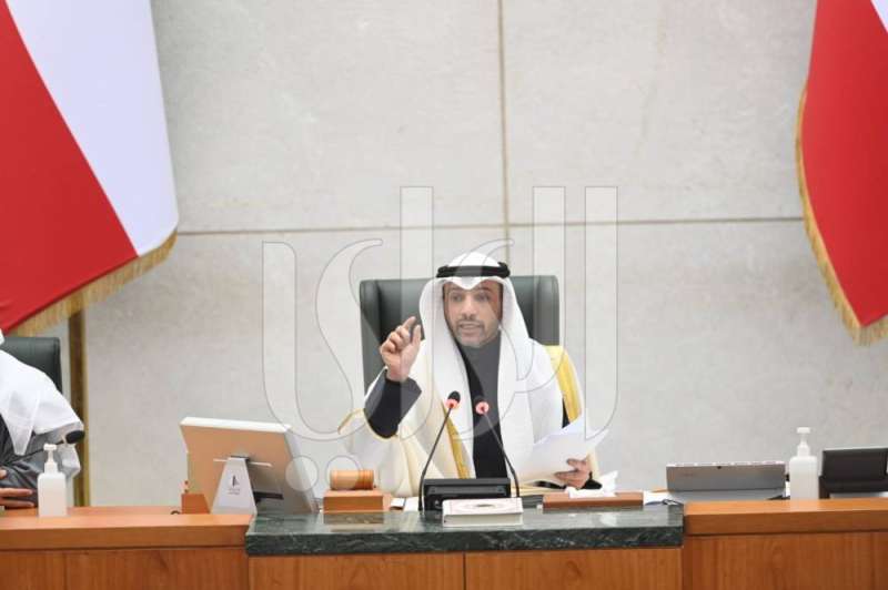 الغانم خلال الجلسة