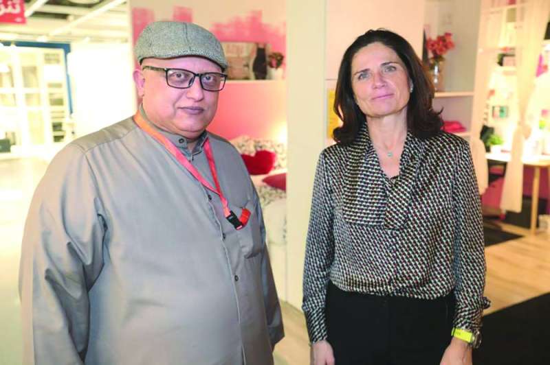 إليسا سوليس مع الزميل خالد الشرقاوي