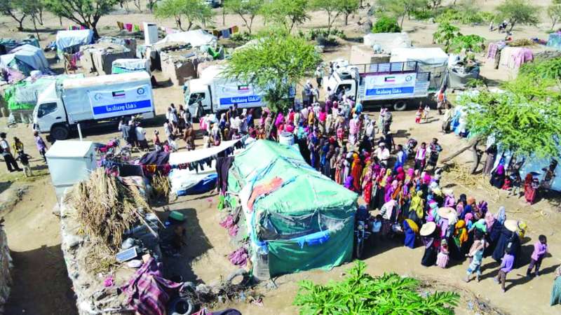 توزيع مساعدات ضمن حملة «دفئاً وسلاماً»
