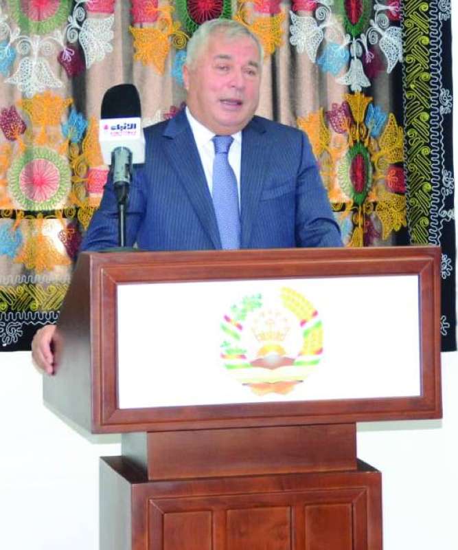 السفير زبيدوف متحدثاً بالمؤتمر