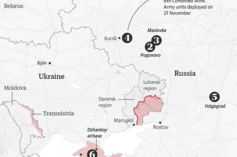 القوات الروسية تنتشر في مناطق حدودية مع أوكرانيا منها يلنيا وبوغونوفو وكورسك