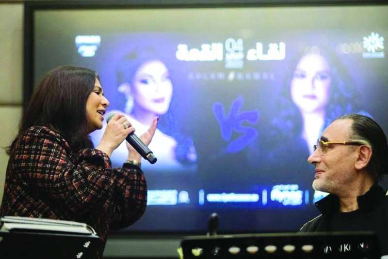 نوال أثناء البروفات
