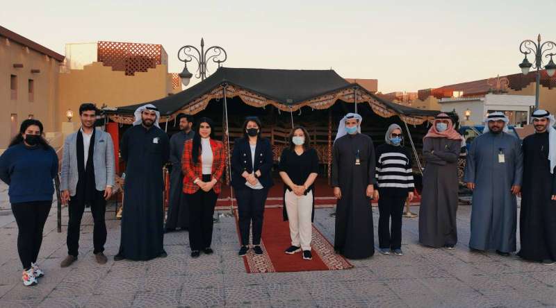 الفارس والمنفوحي مع مبادري «إنجاز هب» 