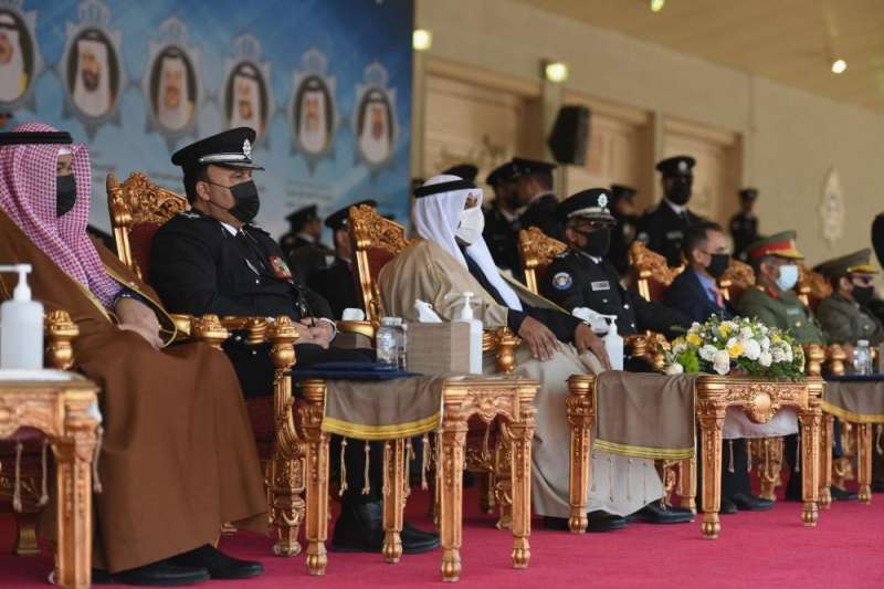 نائب رئيس مجلس الوزراء ووزير الداخلية الشيخ أحمد منصور الأحمد الصباح خلال الحفل	