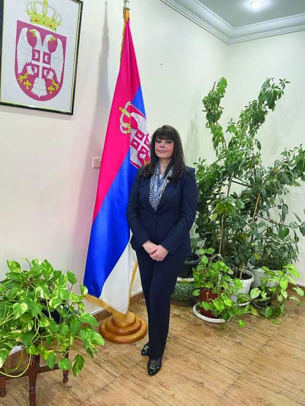 الوزيرة المفوضة القائم بالأعمال في سفارة صربيا في الكويت سانيا فيداكوفيتش