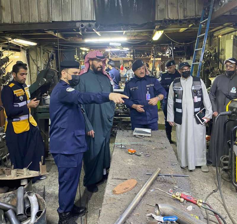 حملة على الشويخ الصناعية 