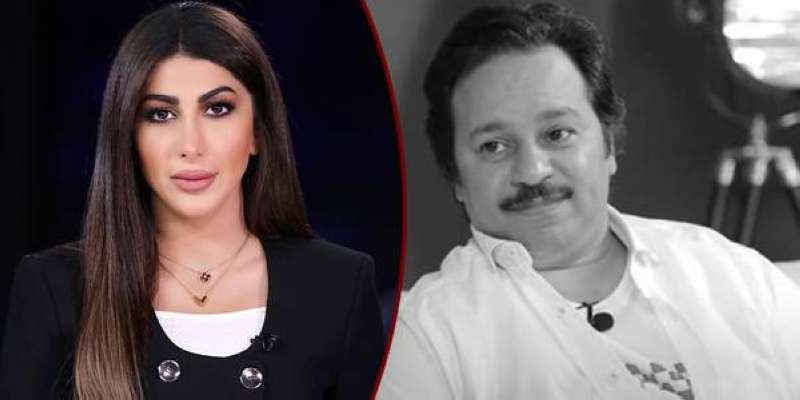 الراحل جاسم عباس والناطقة باسم الإعلام أنوار مراد