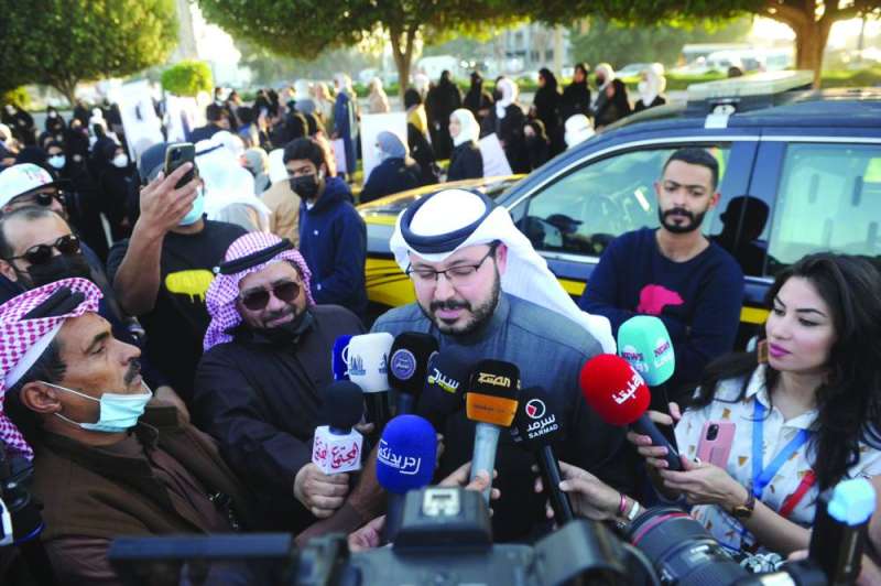 الصقعبي متحدثاً للإعلام في الوقفة
