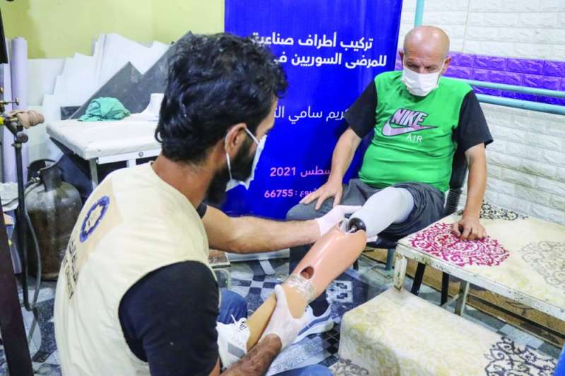 دعم تركيب الأطراف الصناعية على نفقة أهل الخير