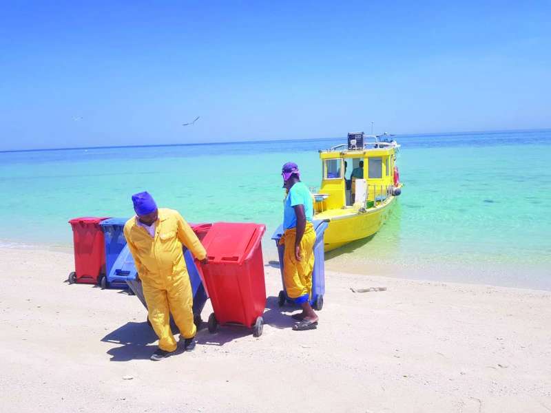 توزيع الحاويات على الشواطئ
