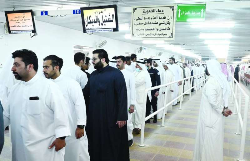 
حشود المعزين 