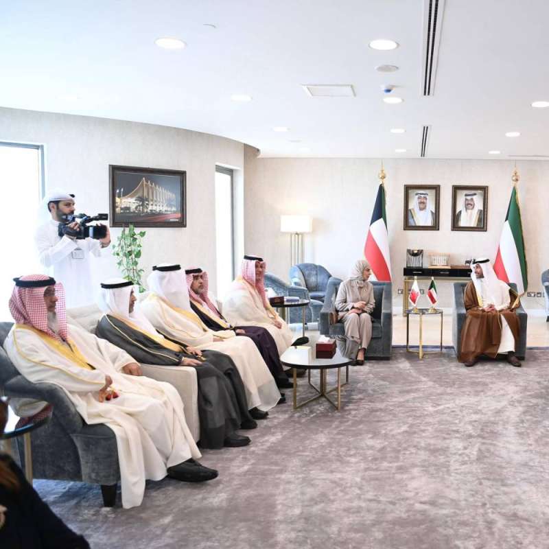 خلال المباحثات بين الغانم ورئيسة مجلس النواب البحريني
 