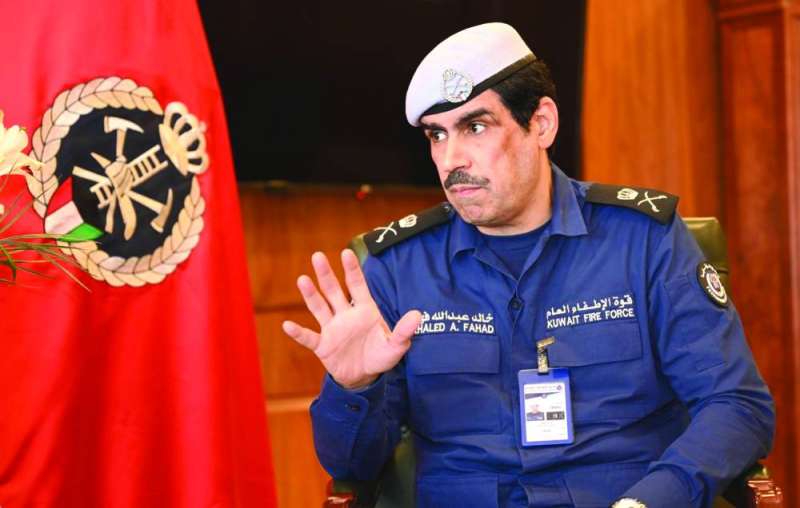 
اللواء فهد متحدثاً خلال اللقاء 	(تصوير نايف العقلة)
