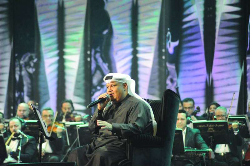 
«نبض الكويت» نبيل شعيل... أشعل المدرجات	 (تصوير سعود سالم)
