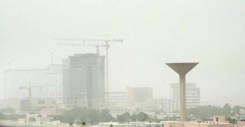 
غبار العراق خفض الرؤية 	(تصوير أسعد عبدالله)
